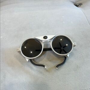 White Sunglasses with Black Lenses